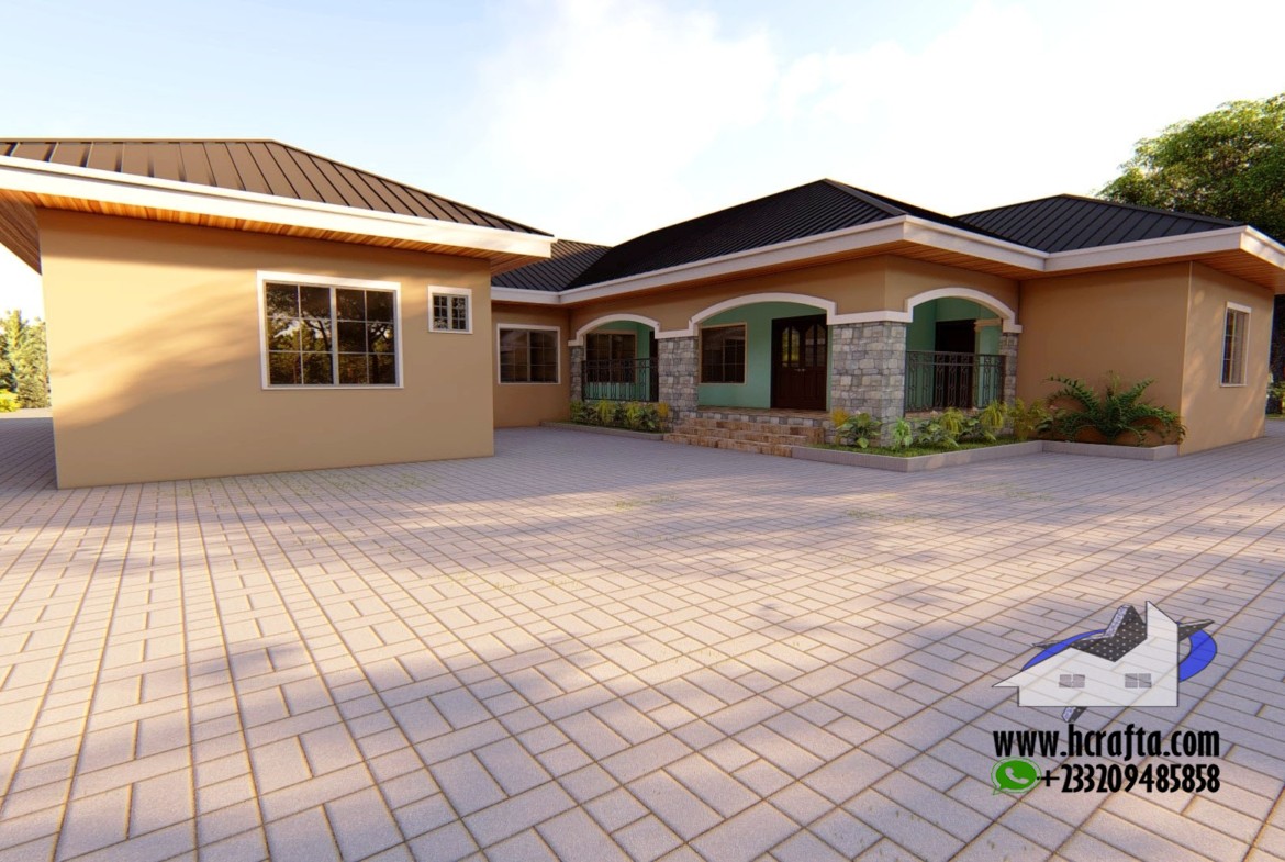 8 Bedroom Plan | building designs in ghana