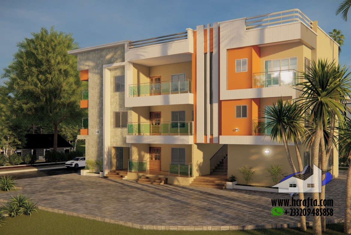 1, 4 Bedroom residence apartment design