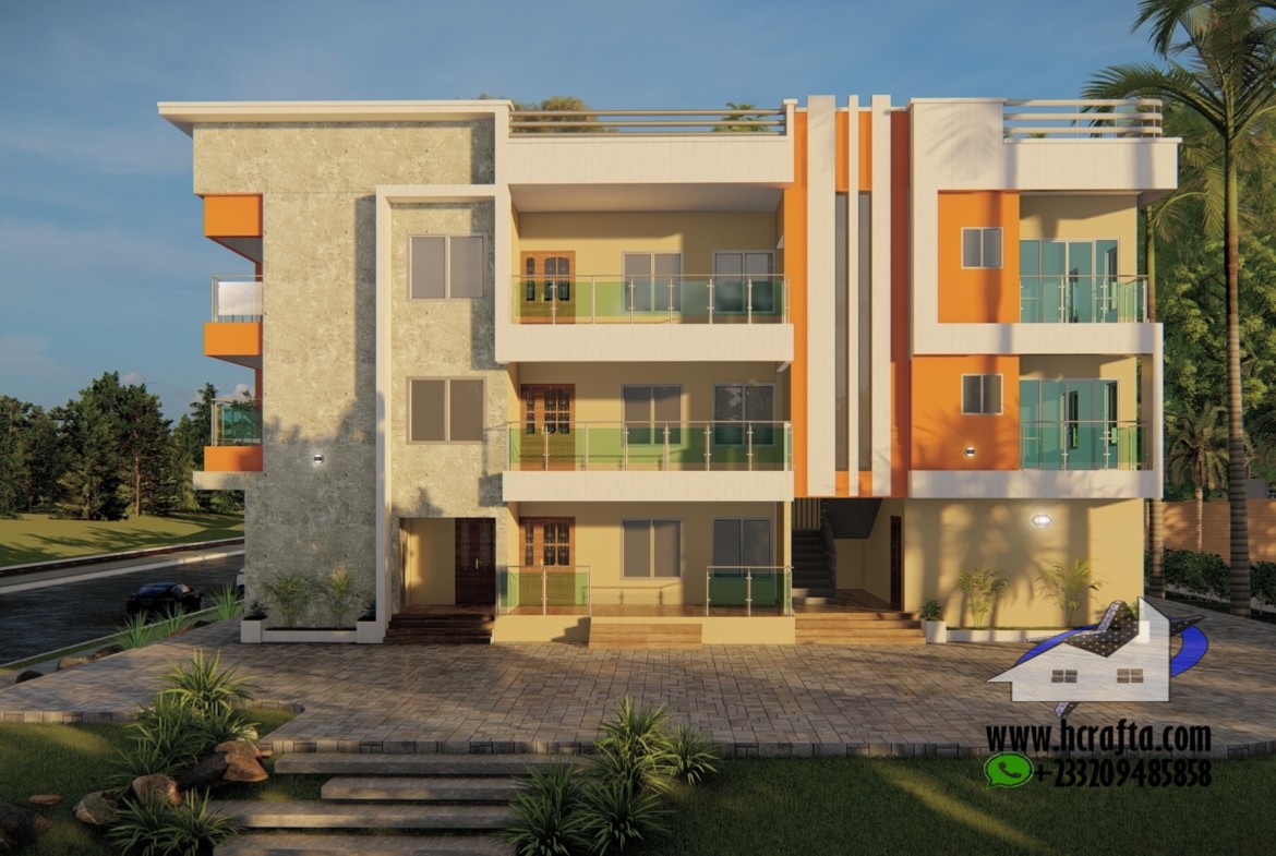 1, 4 Bedroom residence apartment design