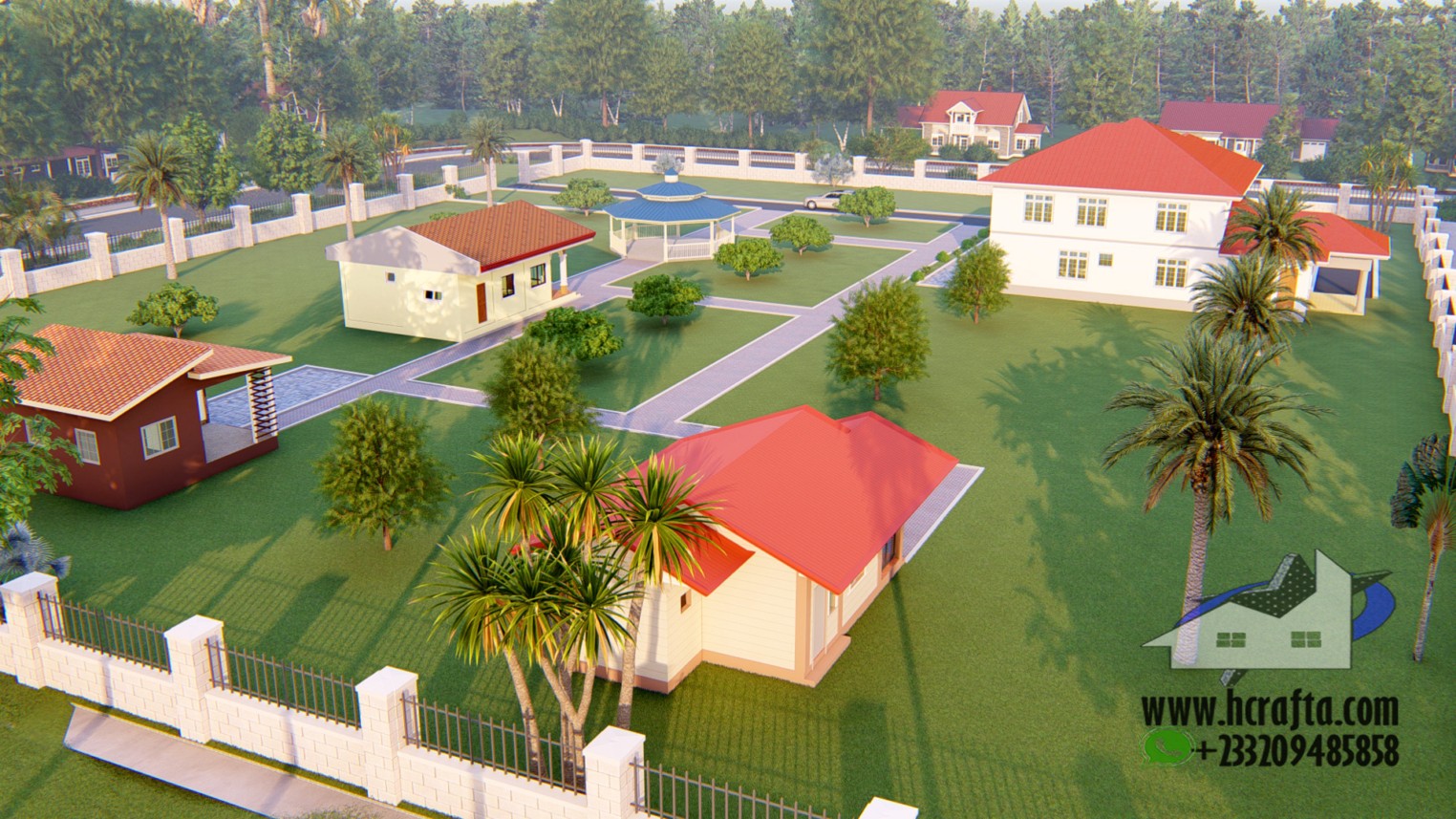 Landscape Design 2 Beautiful Landscape Design with Vibrant Plants and Scenic Views