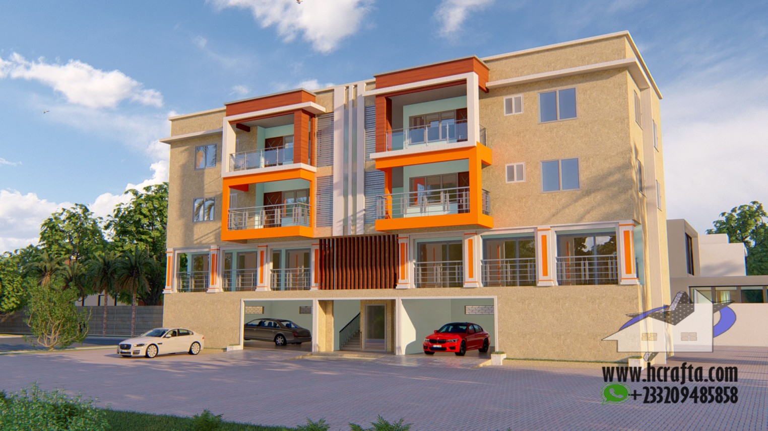 Shop and 2 bedroom apartment design 4 Modern Shop and 2 Bedroom Apartment Design