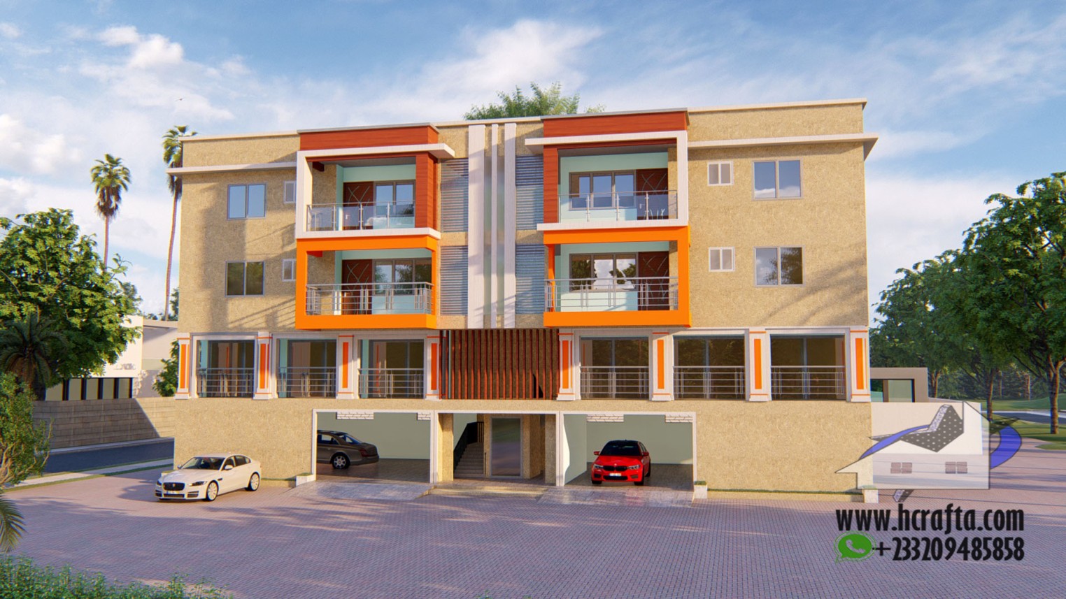 Shop and 2 bedroom apartment design 3 Modern Shop and 2 Bedroom Apartment Design