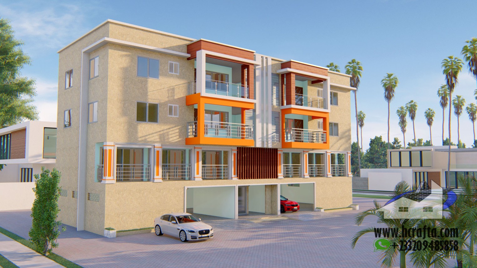Shop and 2 bedroom apartment design 2 Modern Shop and 2 Bedroom Apartment Design