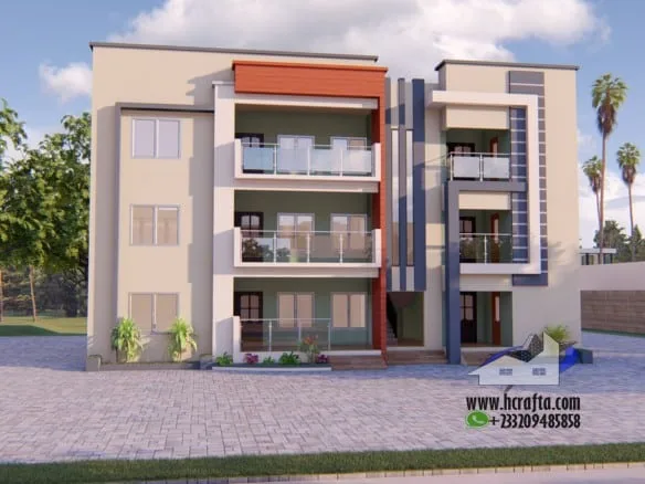 Modern 1-2 Bedroom Apartment with Elegant exterior Design