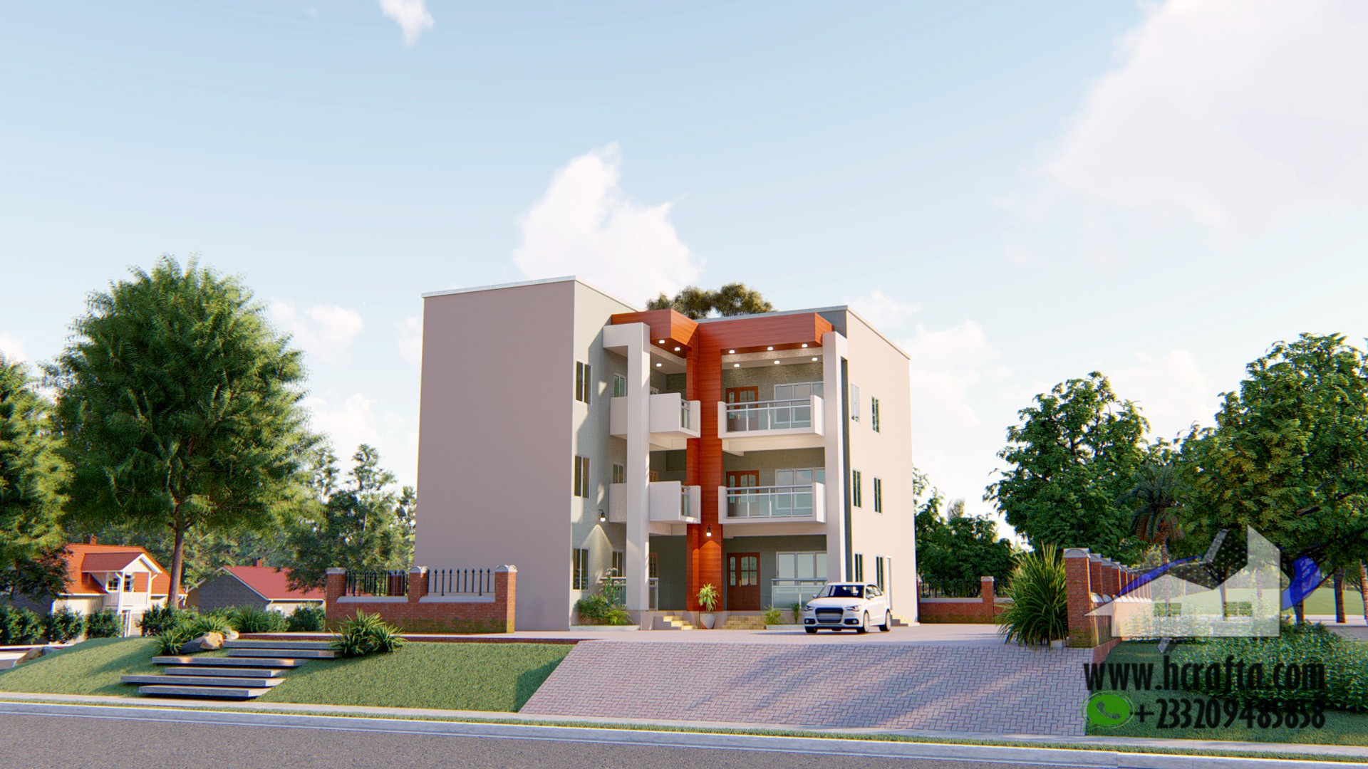 Modern 1-2 Bedroom Apartment with Stylish exterior