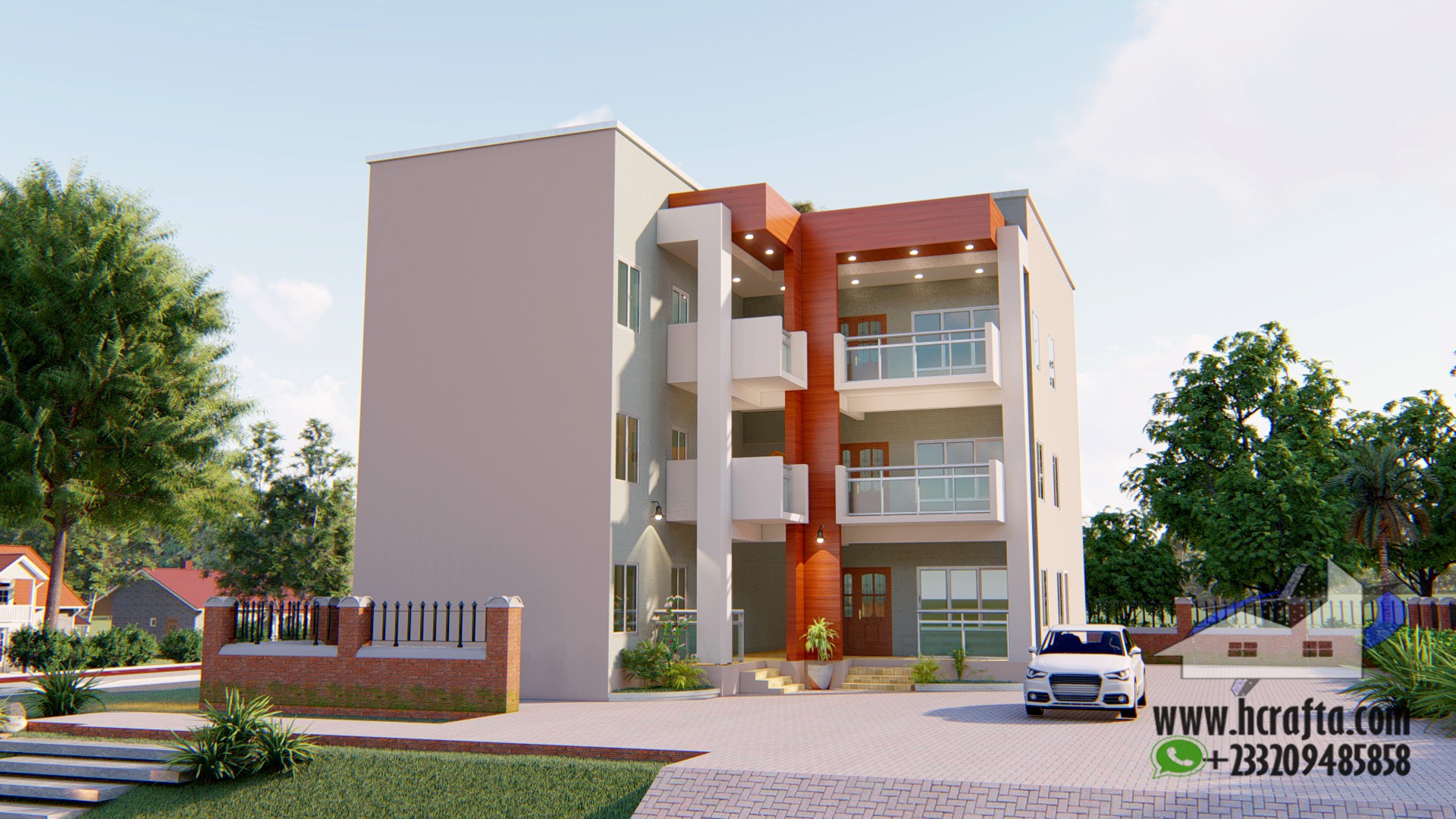 Modern 1-2 Bedroom Apartment with Stylish exterior