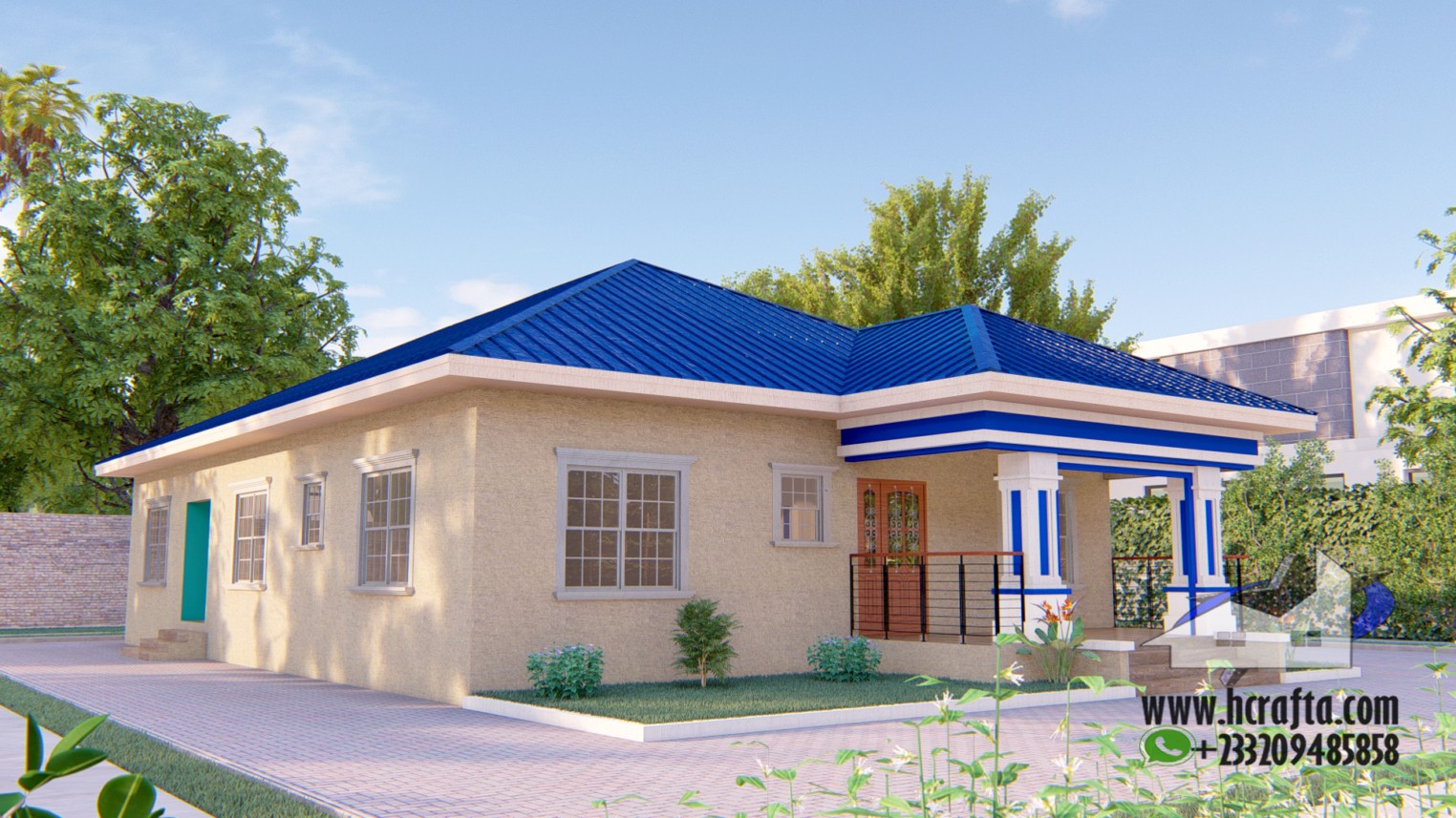 Contemporary 3 bedroom design 6 Contemporary 3 Bedroom Design: A Modern Home exterior