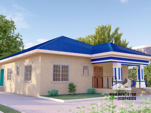 Contemporary 3 Bedroom Design: A Modern Home exterior