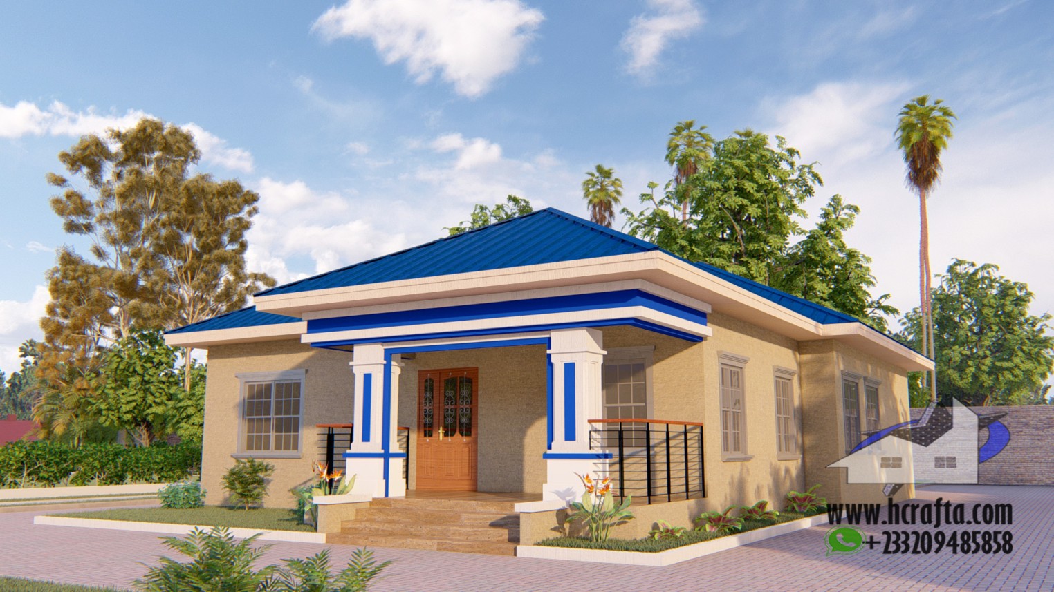 Contemporary 3 bedroom design 4 Contemporary 3 Bedroom Design: A Modern Home exterior