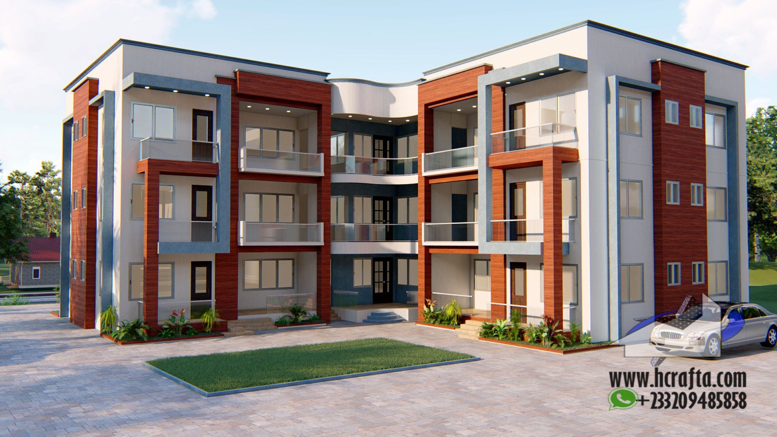 2-3 bedroom apartment design 3 Modern 2-3 Bedroom Apartment Design