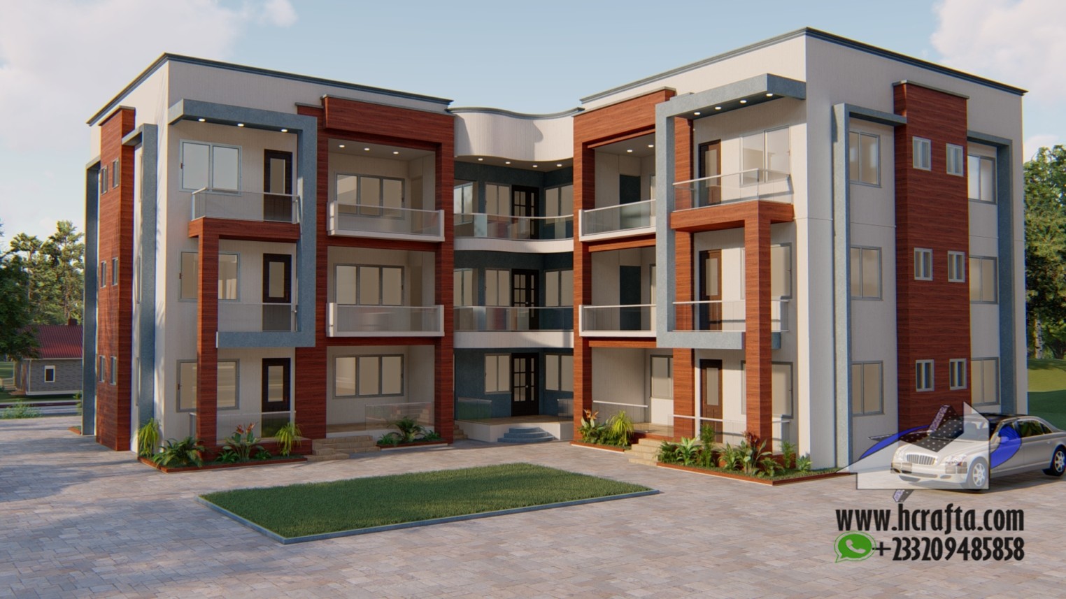 2-3 bedroom apartment design 5 Modern 2-3 Bedroom Apartment Design