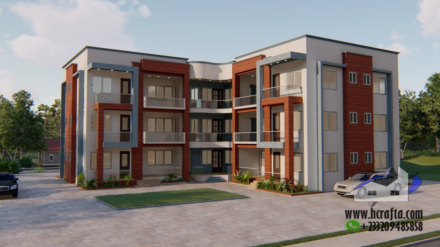 2-3 bedroom apartment design 4 Modern 2-3 Bedroom Apartment Design