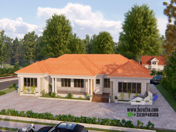 Luxury 6 Bedroom Bungalow - Elegant Home
