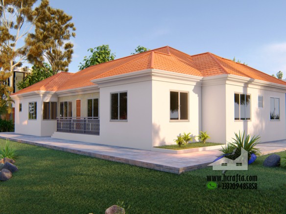Luxury 6 Bedroom Bungalow - Elegant Home