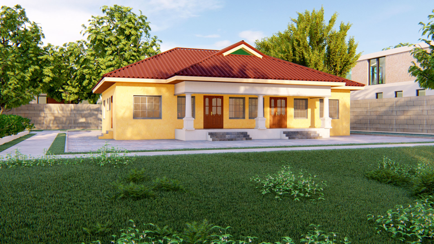 2-bedroom semi-detached house 2 Modern 2-bedroom semi-detached house with brick exterior