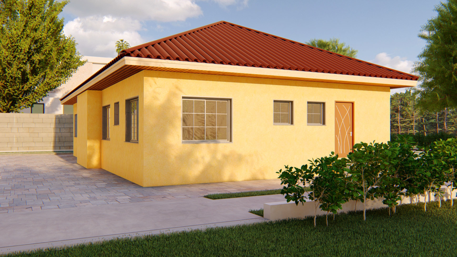 2-bedroom semi-detached house 4 Modern 2-bedroom semi-detached house with brick exterior