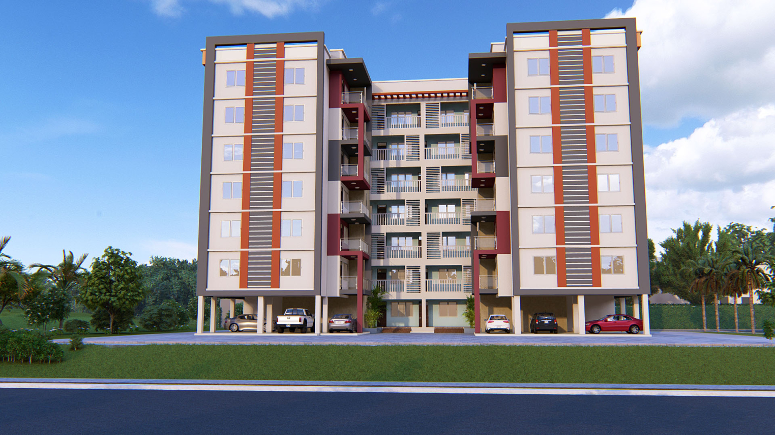 Multi-storey apartment 3 Contemporary Multi-Storey Apartment Complex