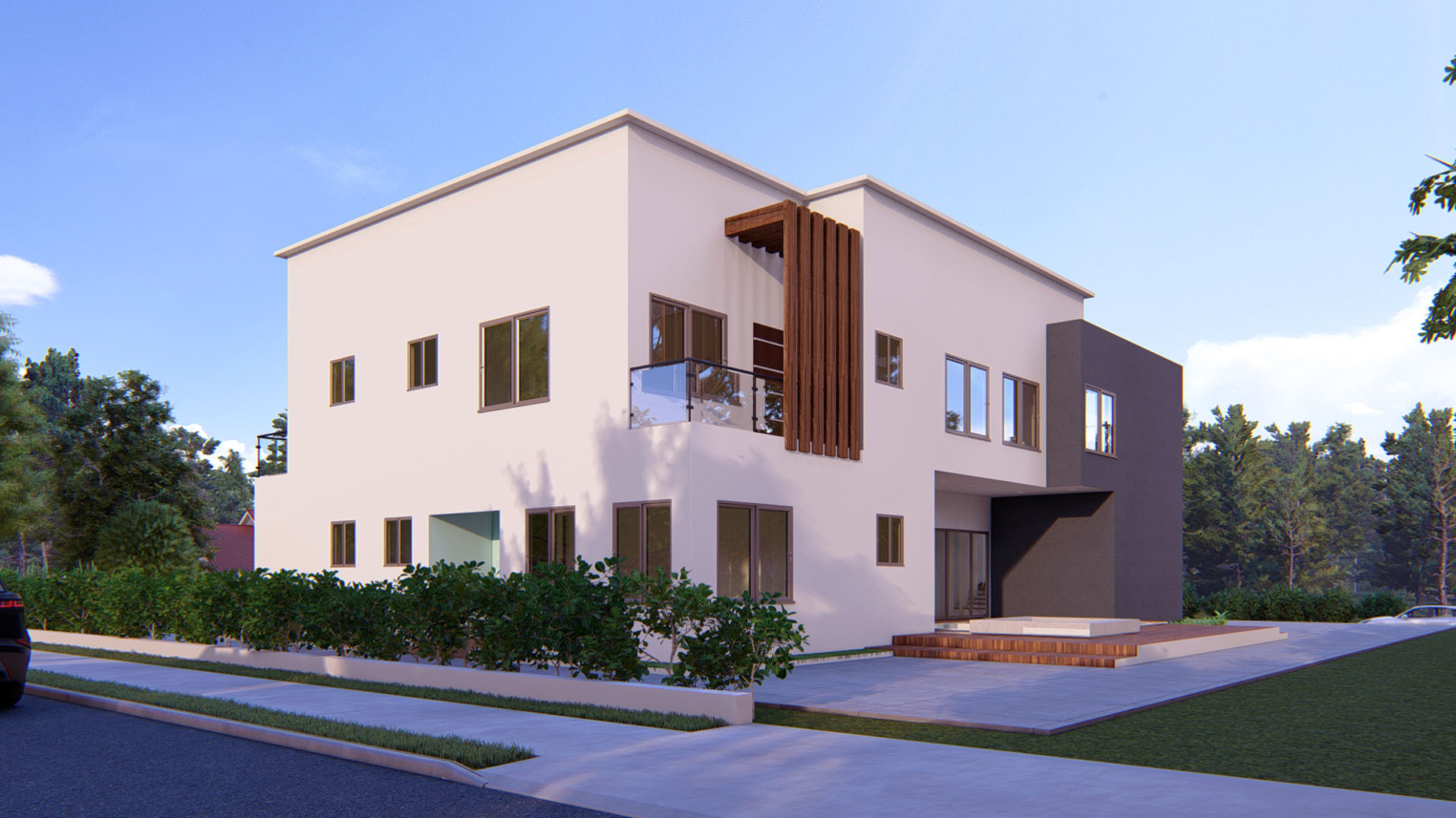 4-bedroom duplex 5 Elegant 4-bedroom duplex with full-height window and modern architectural