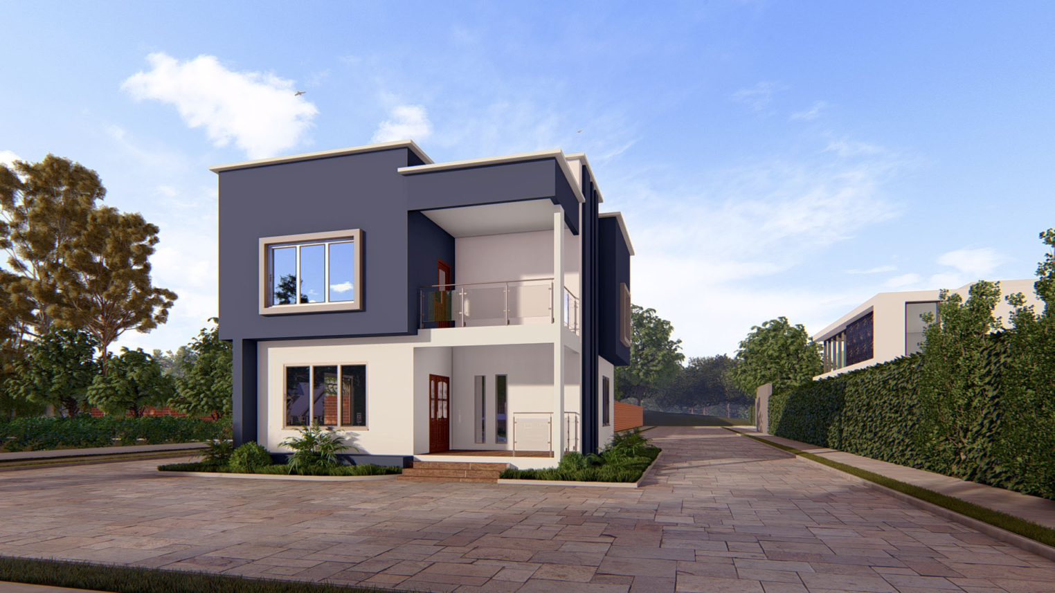 3-bedroom duplex 3 Modern 3-bedroom duplex with spacious design and private outdoor area