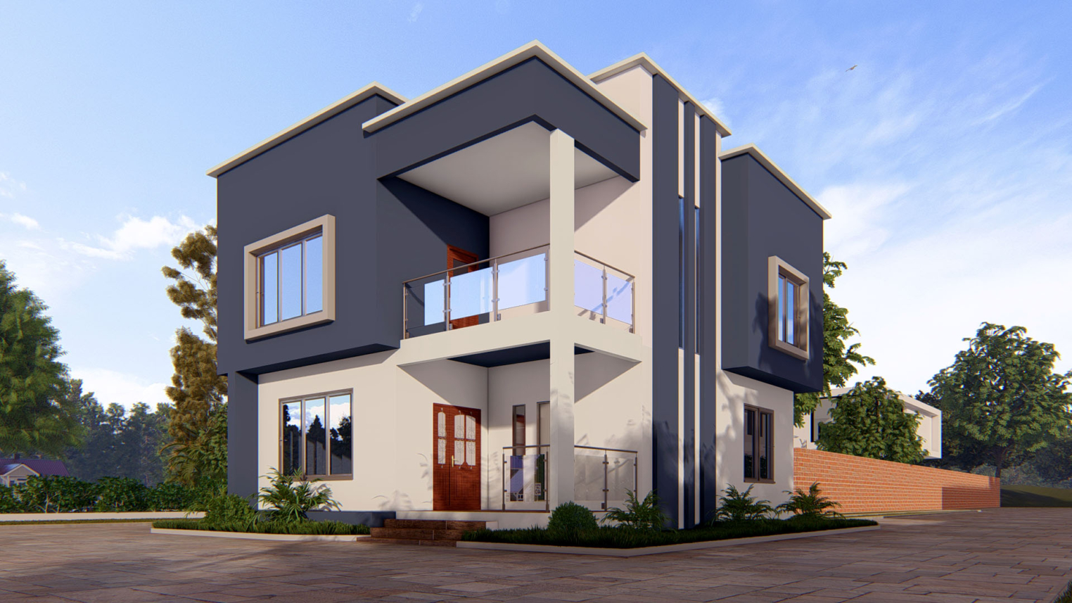 3-bedroom duplex 4 Modern 3-bedroom duplex with spacious design and private outdoor area