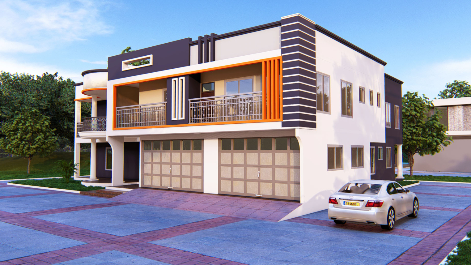 8-bedroom duplex 2 Modern 8-bedroom duplex with spacious design and private outdoor area