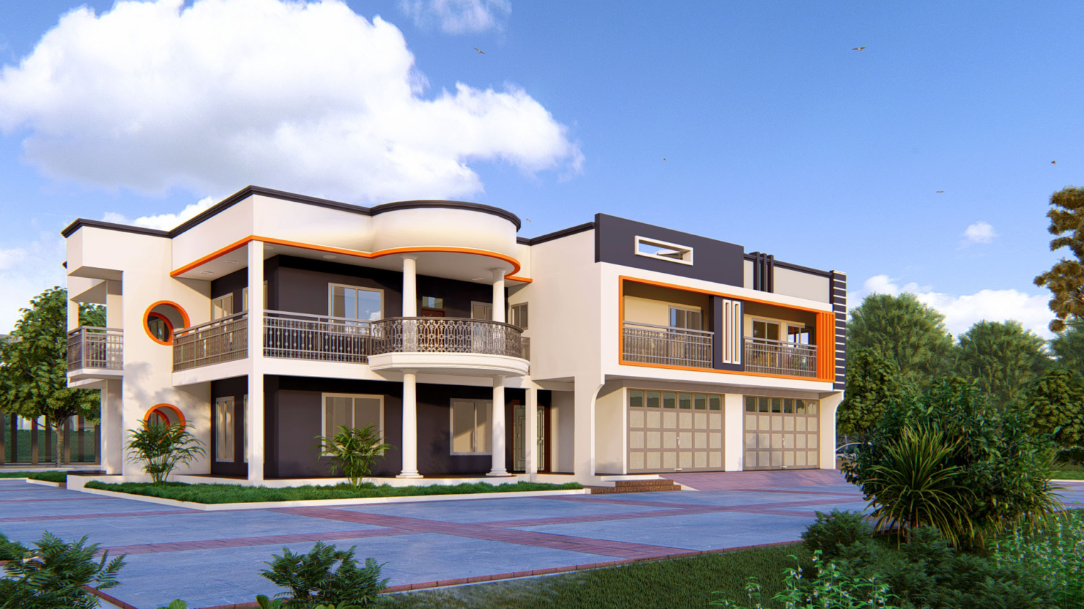 8-bedroom duplex 3 Modern 8-bedroom duplex with spacious design and private outdoor area