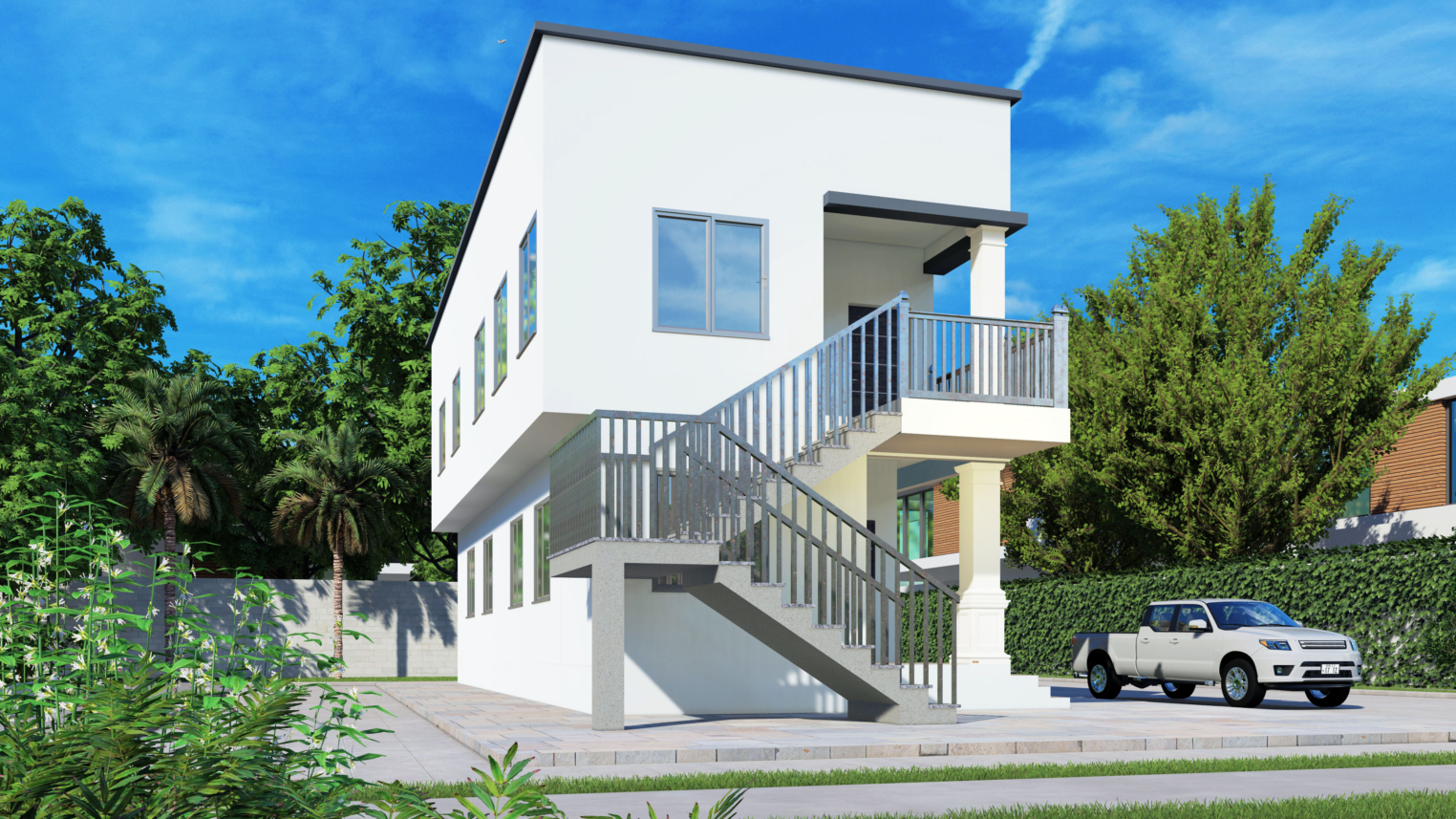 1 Bedroom Narrow House Design 2 1 Bedroom Narrow House Design with smart layout, vertical storage, and modern interior styling
