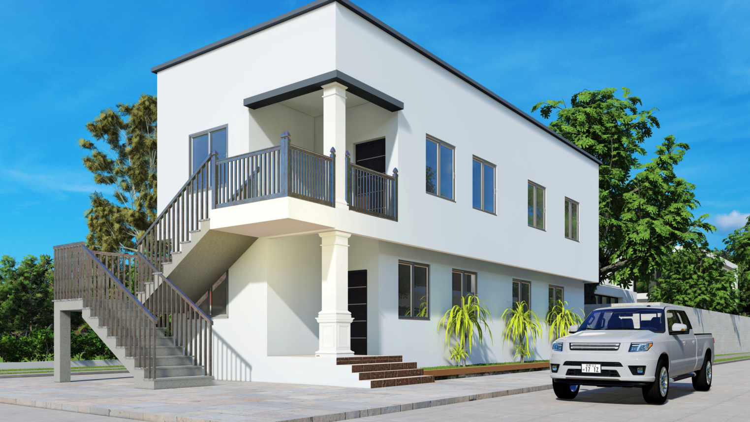 1 Bedroom Narrow House Design 4 1 Bedroom Narrow House Design with smart layout, vertical storage, and modern interior styling