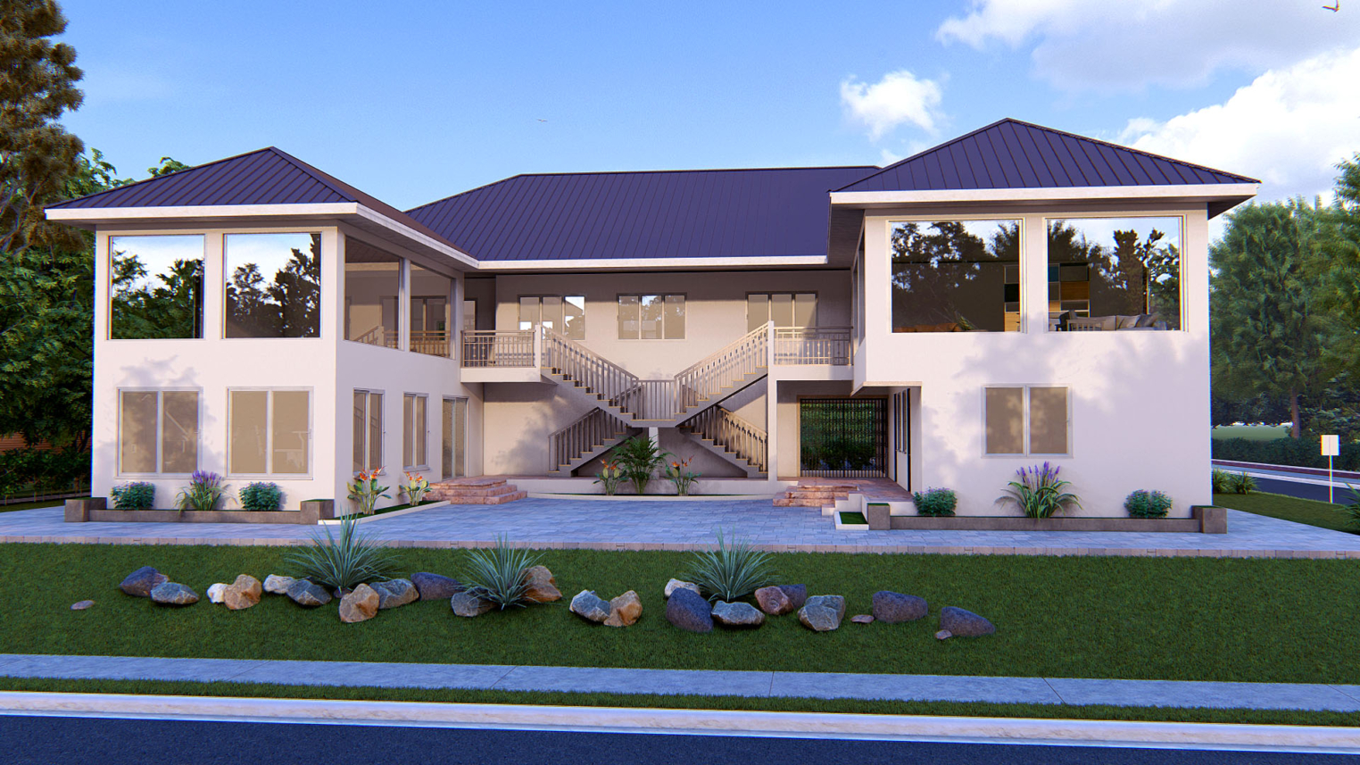Training Center Design 3 Modern training center design with integrated showroom, open layout, and contemporary interiors