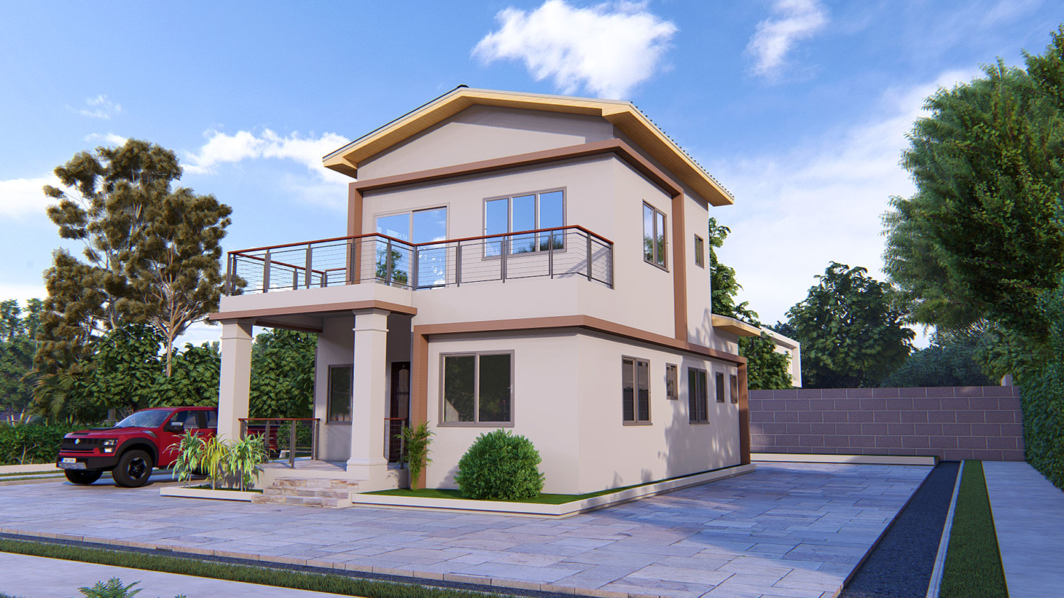 Modern 3-bedroom duplex 3 Modern 3-Bedroom Duplex with Contemporary Design