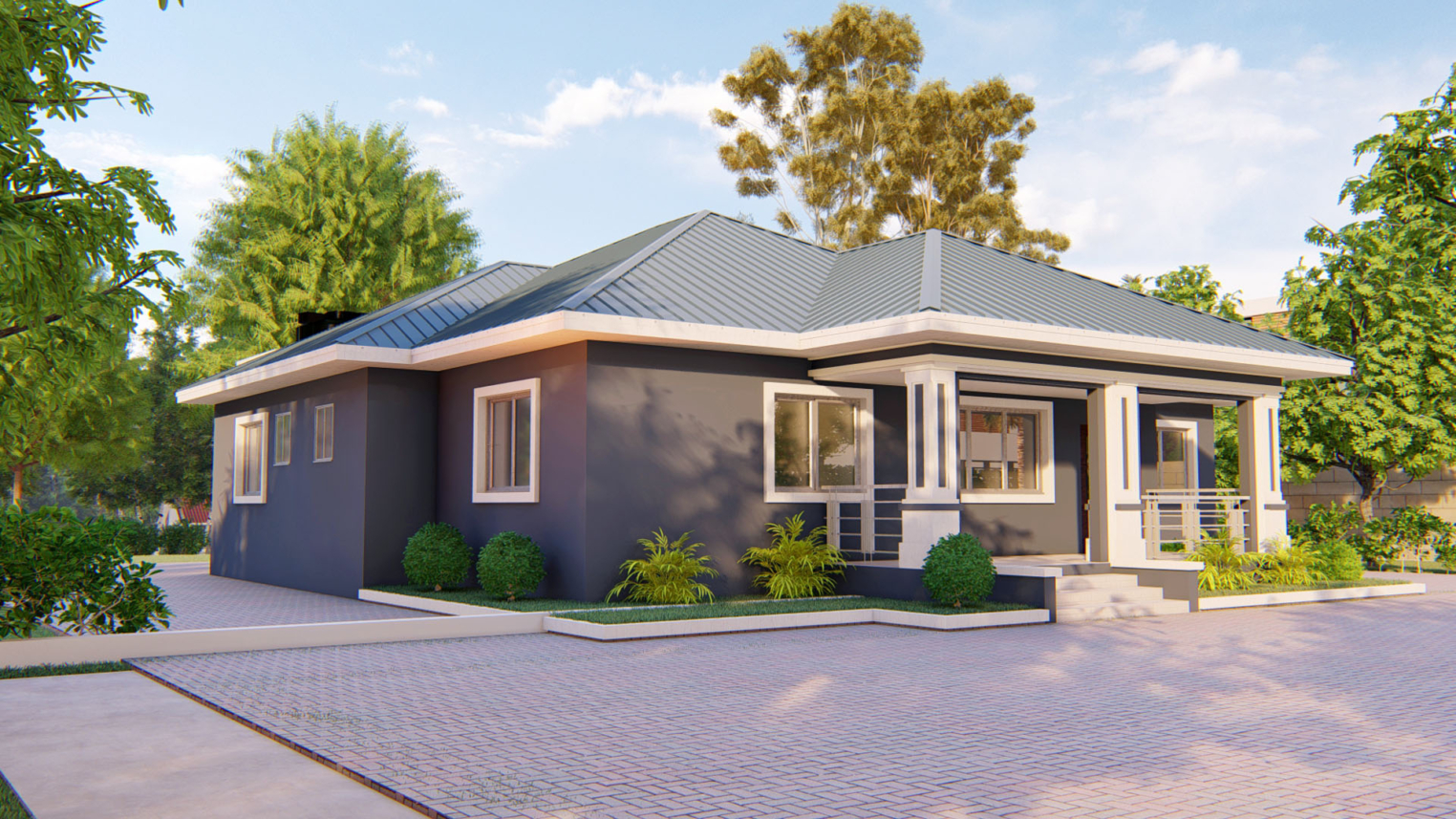 4-bedroom house architectural design 4 T 3F Photo 1