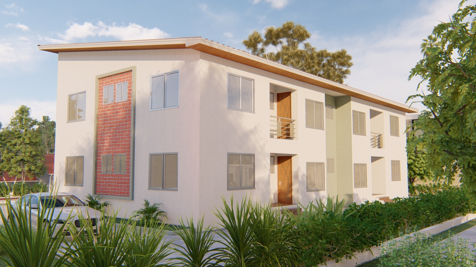 Contemporary 2-bedroom duplex apartment design 4 Contemporary 2-bedroom duplex apartment design with open-plan living and modern interior design.