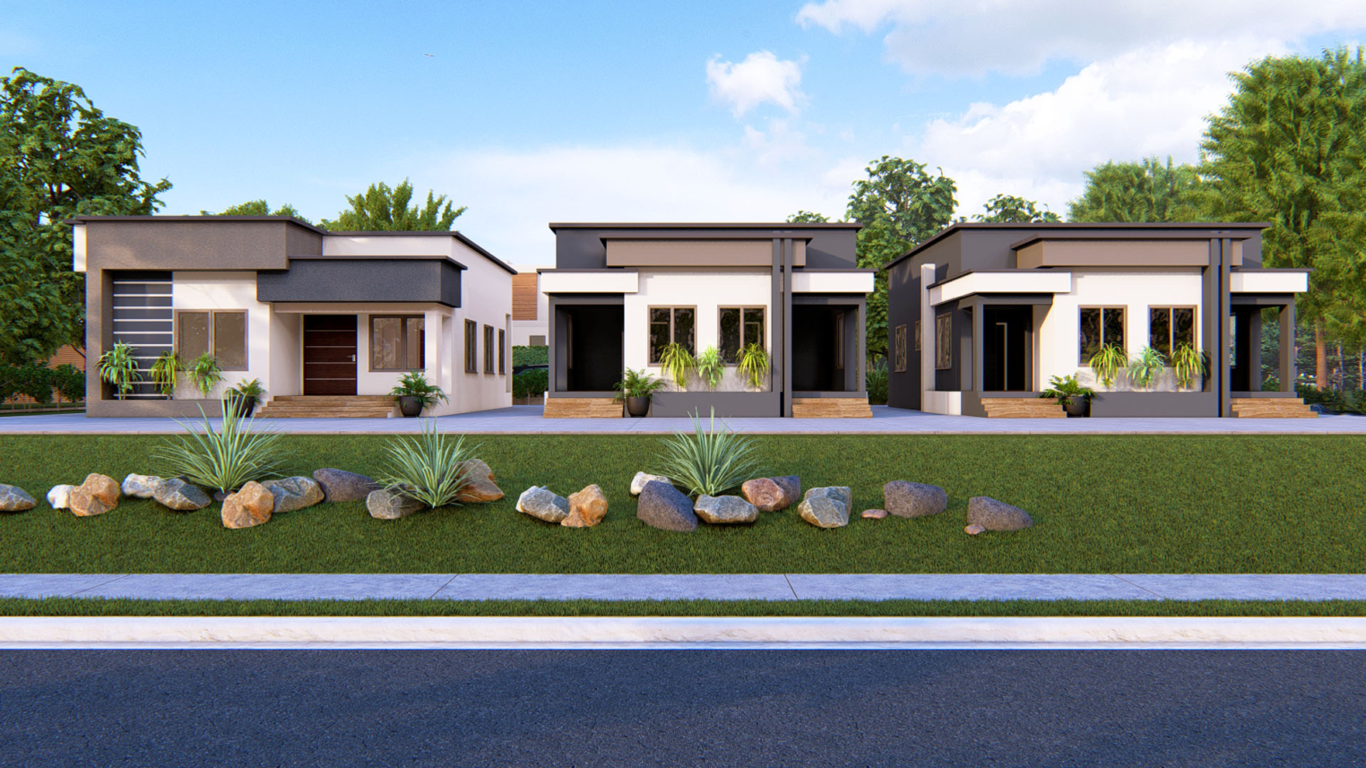 2-bedroom family house 2 Modern 2-bedroom family house