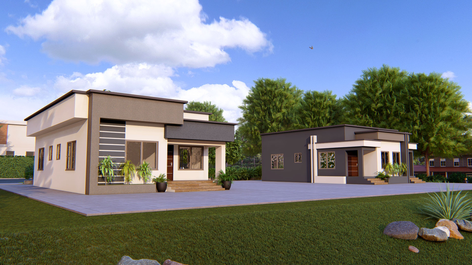 2-bedroom family house 3 Modern 2-bedroom family house