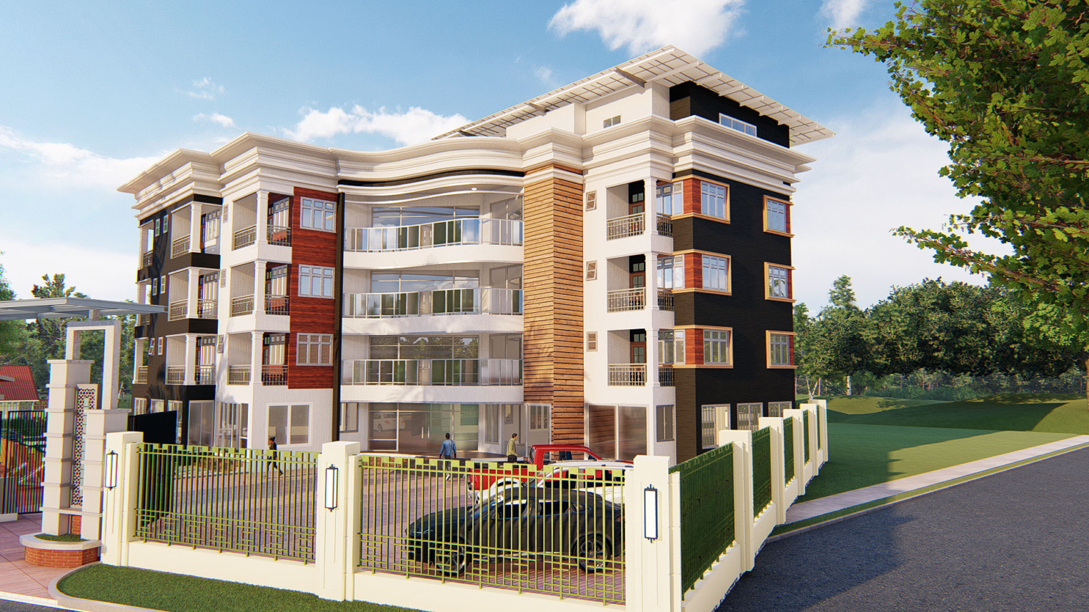 Luxury Hotel Facade Design 2 Elegant luxury hotel facade with grand entrance, contemporary architectural elements, and stylish exterior lighting